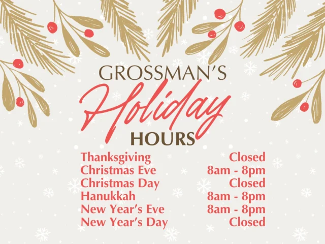 Here are our holiday hours for Thanksgiving, Christmas, and New Year’s- and also! Hanukkah gets its own glow. We’ll be open 8am to 8pm every day, with our full Hanukkah menu available for dine-in and pre-orders ready to go. ✨