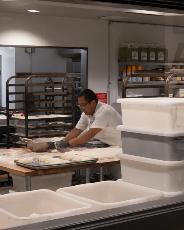 A little peek into our bakery, where the day starts early and the dough keeps moving.
This talented team bakes the bread served across every Stark restaurant, every single day. All the love to our bakery crew. ❤️