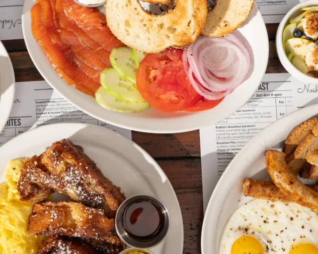 We love being your brunch bestie. ☀️🥯
We'll have the coffee hot and the table ready.